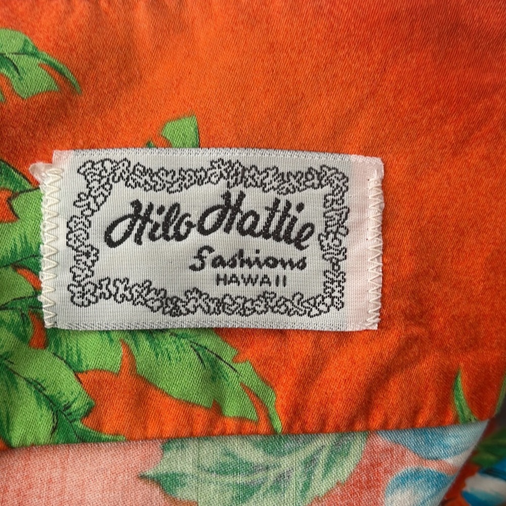 Hilo Hattie Vintage Aloha Shirt Button Down Hawaiian Floral Tropical Cruise Sz L - Picture 6 of 8